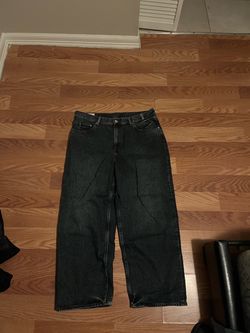 Black Washed Baggy Denim Jeans H&M