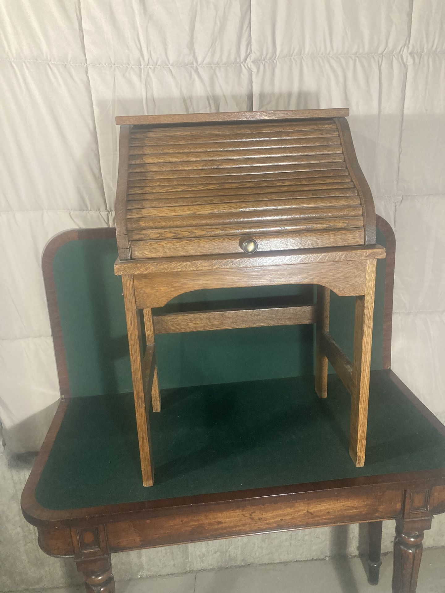 Antique Child’s Roll Top Desk