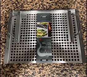 Stainless Steel Grill Topper Grid, Set of 2, 11"x7" and 11"x17" OUTSET GRILLWARE AND BARWARE retails $55
