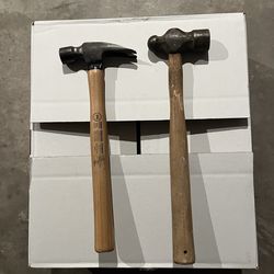 Lot of 2 Hammers- Truper Claw & Nail Remover/Installer Hammers-Wooden handles. $29