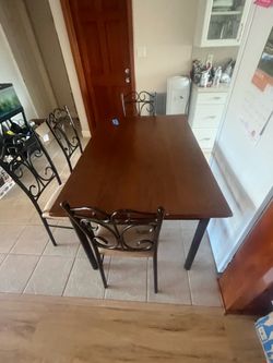 Table and chairs