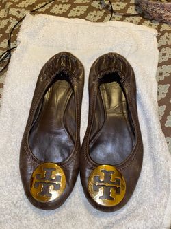 Tory Burch brown ballet flats