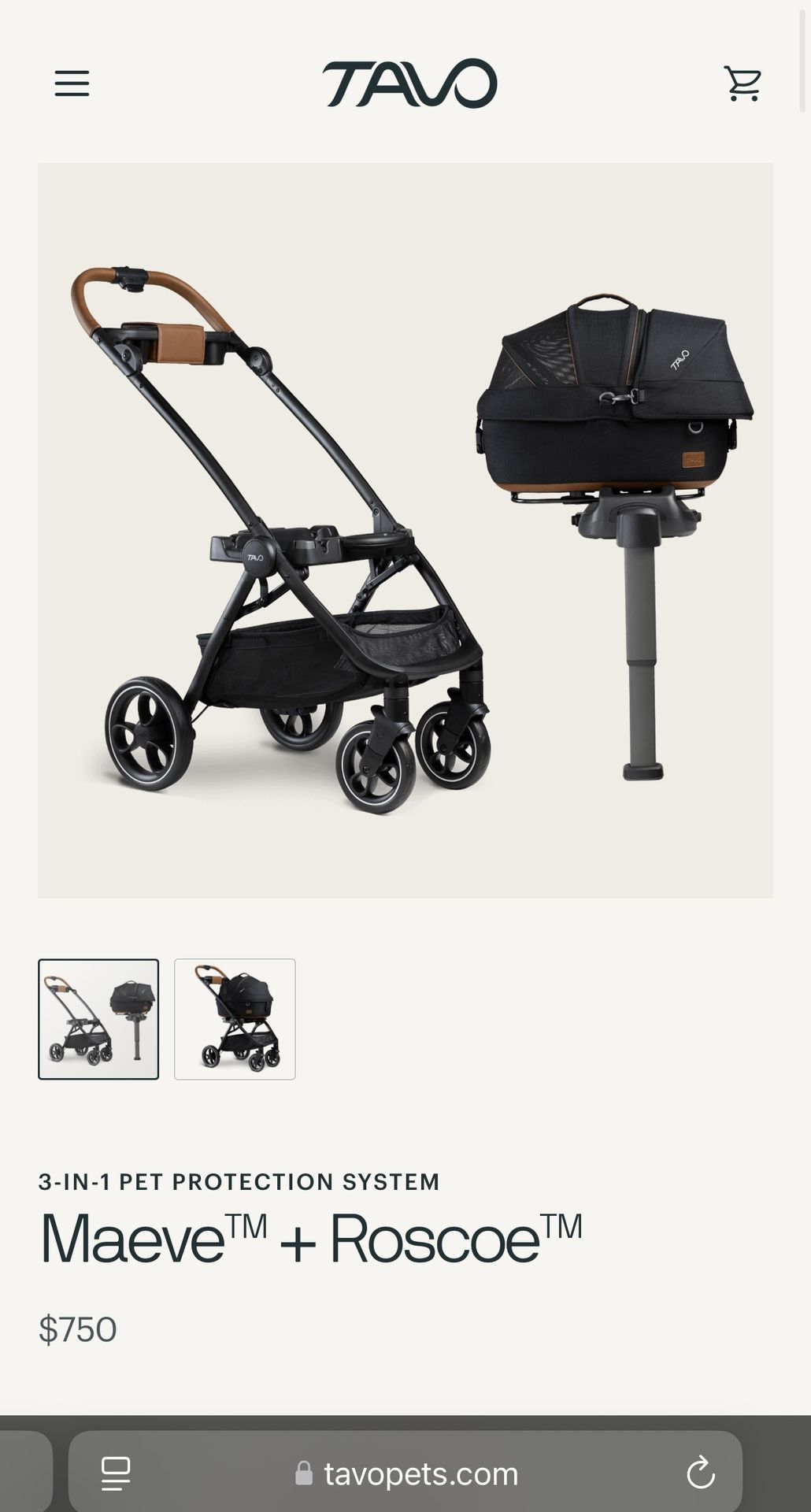 Tavo pet stroller