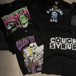 Bape And ALOC Shirts
