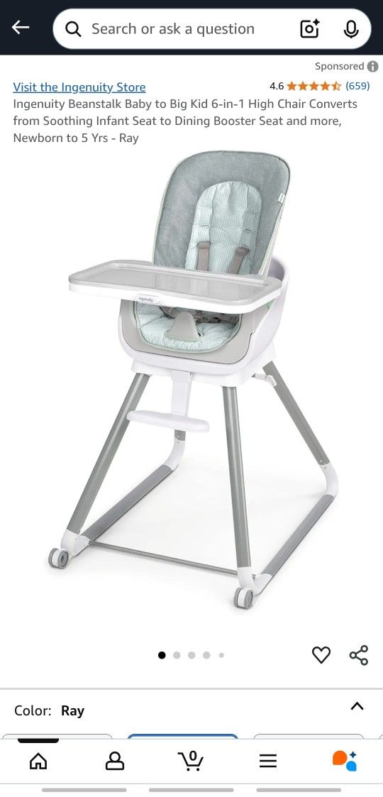 Ingenuity Beanstalk High Chair