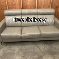 Gray Couch Sofa - Free Delivery 