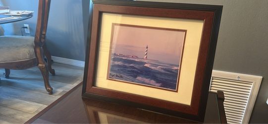 Framed Lighthouse Photography Print