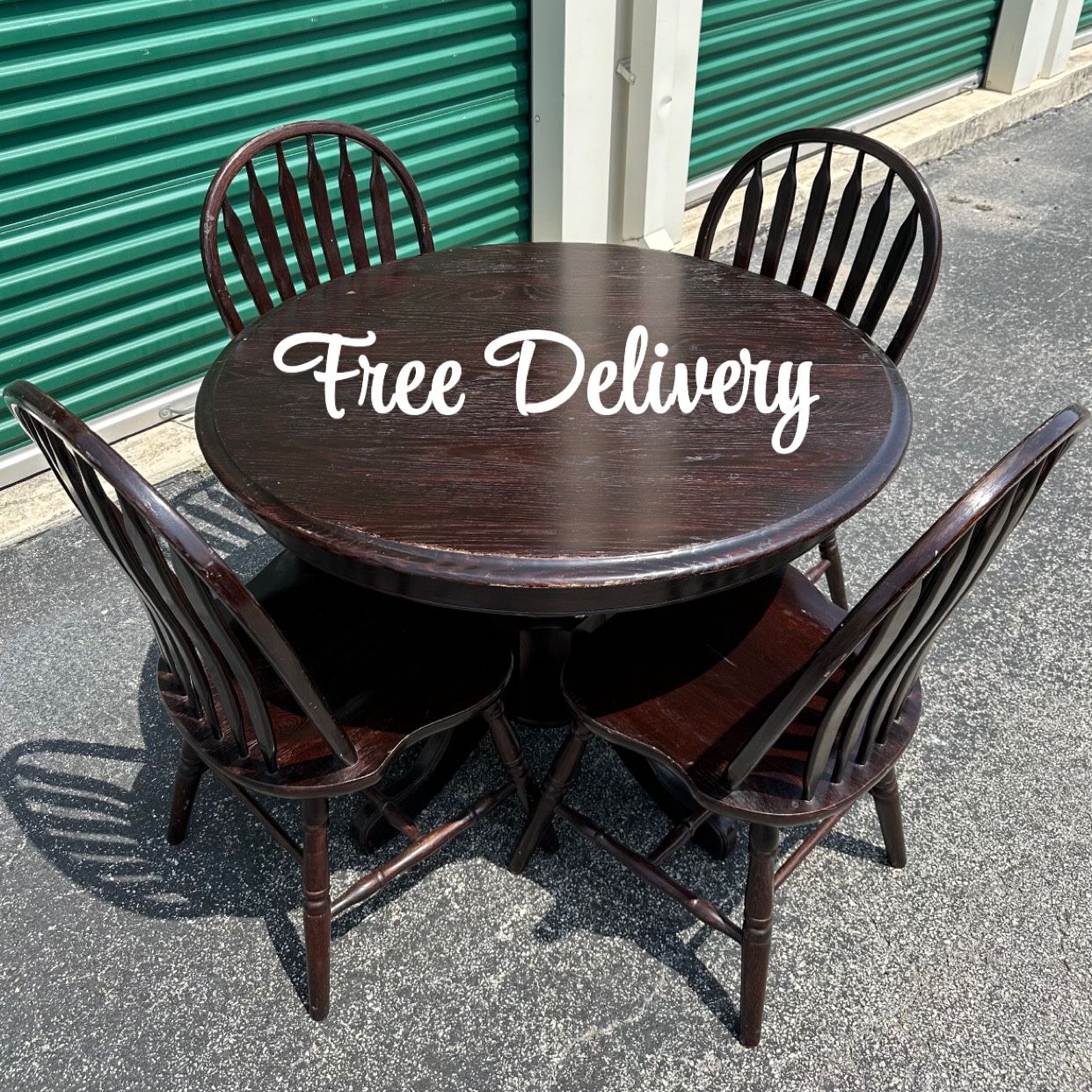 Dining Set Table and 4 Chairs Round See all photos and details
