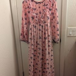 Pink Floral Dress With Some Purple