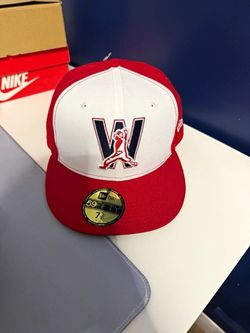 Red new era hat