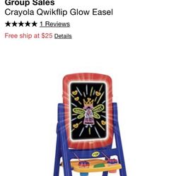 New in box glow easel