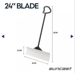 Suncast snow pusher
