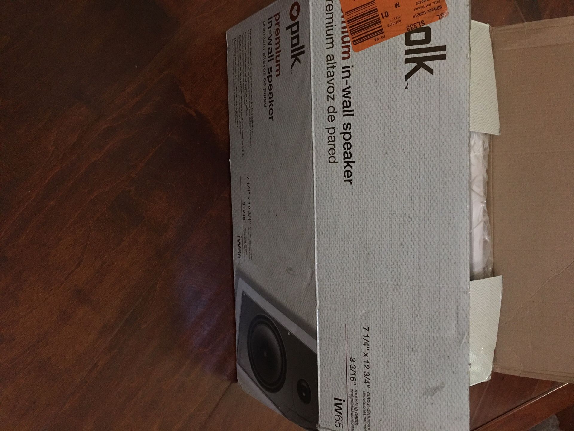 NEW ! POLK AUDIO iW65 IN-WALL SPEAKER box wears