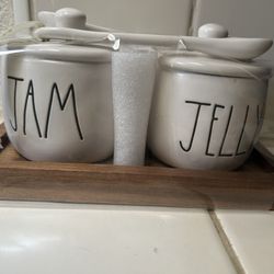 New In Package Rae Dunn Jam And Jelly Containers