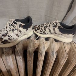 Adidas Leopard Print Fur Shoes