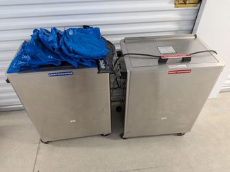 Commercial Stainless Steel Hot & Cold Pack Cabinets - Set
