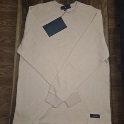 Black Scale Men's Clay Colored Thermal Sweatshirt