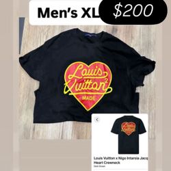 Men’s Louis Vuitton Authentic Tee Shirt XL $150