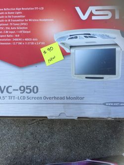 Lcd screen overhead monitor