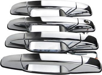 4PCS Exterior Chrome Door Handles