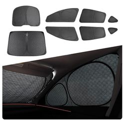 BRAND NEW OPEN BOX 8PCS Upgraded for Tesla Model Y Juniper Window Shade Covers Thicker 5-Layer Material Sun Darker Windshield