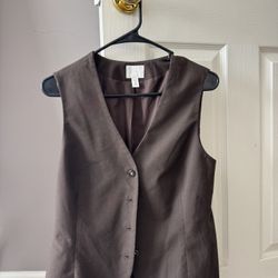 Women’s Brown Sleevless vest top