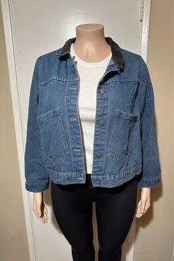 SHEIN Curve Women’s Cropped Denim Jacket Size 3XL