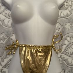 Gold Bikini Bottoms Sz Medium ❤️