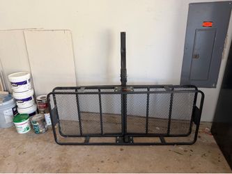 Curt 60x24 Hitch Cargo Carrier for 2" Hitches - 500 lbs Capacity - Matte Black