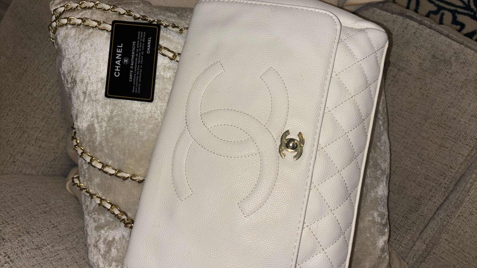 Chanel Purse White 
