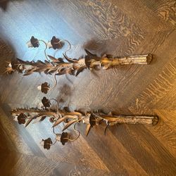 Pair Of 2 GoldWall Sconces 