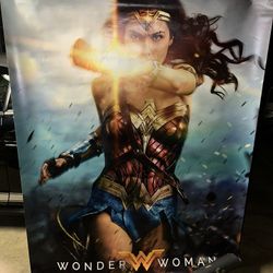 DC Wonder Woman Movie Bus Shelter Poster