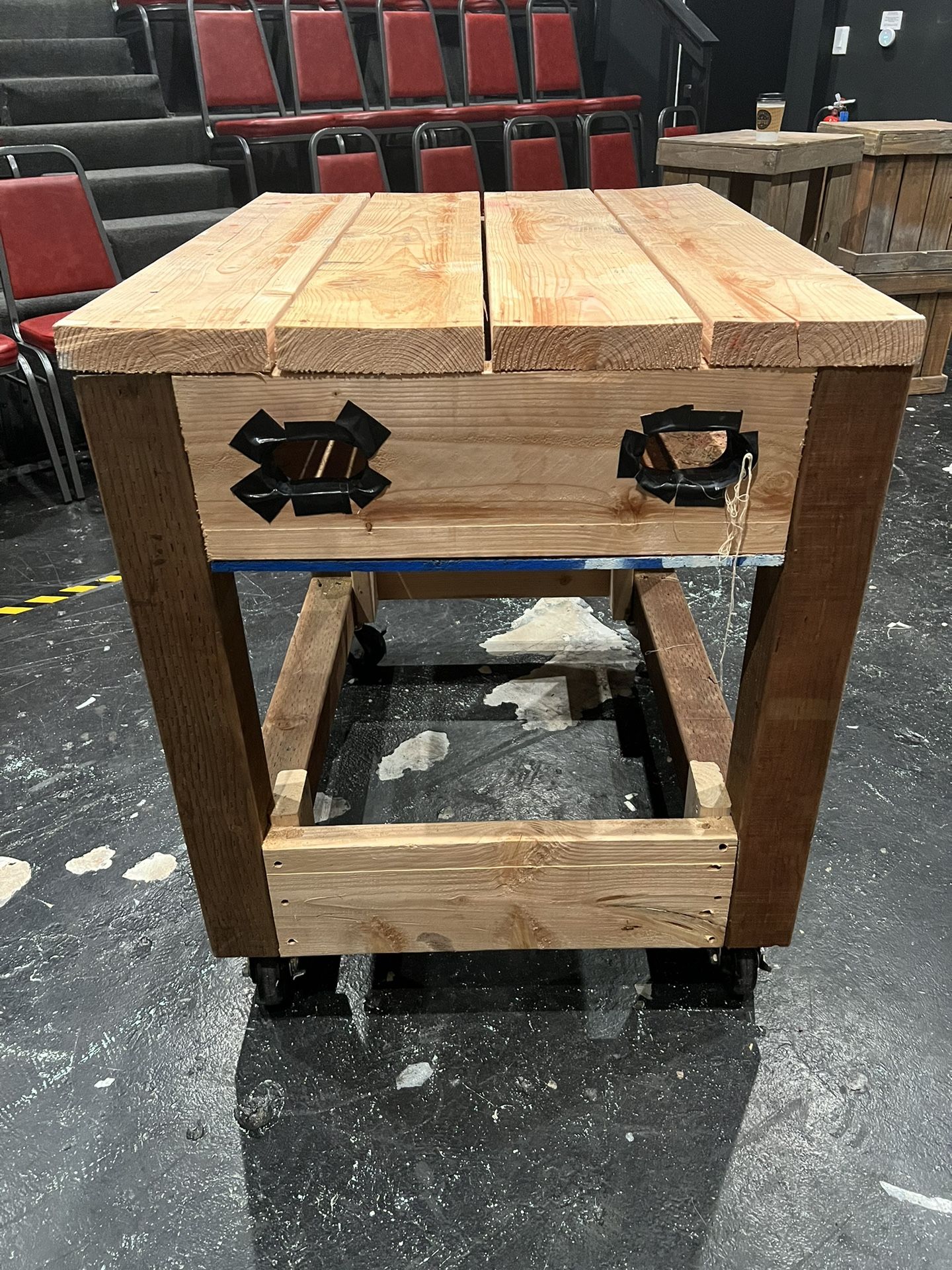 Wooden Rolling Work Bench Table Need Gone for Sale in Los Angeles, CA ...