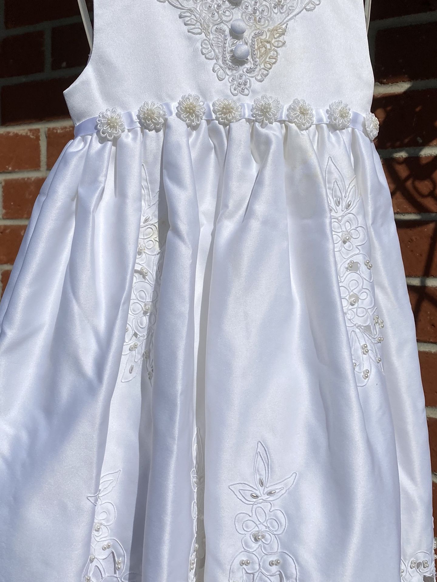 White Baby/Toddler Christening/flower Girl Dress