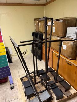 Metal display racks