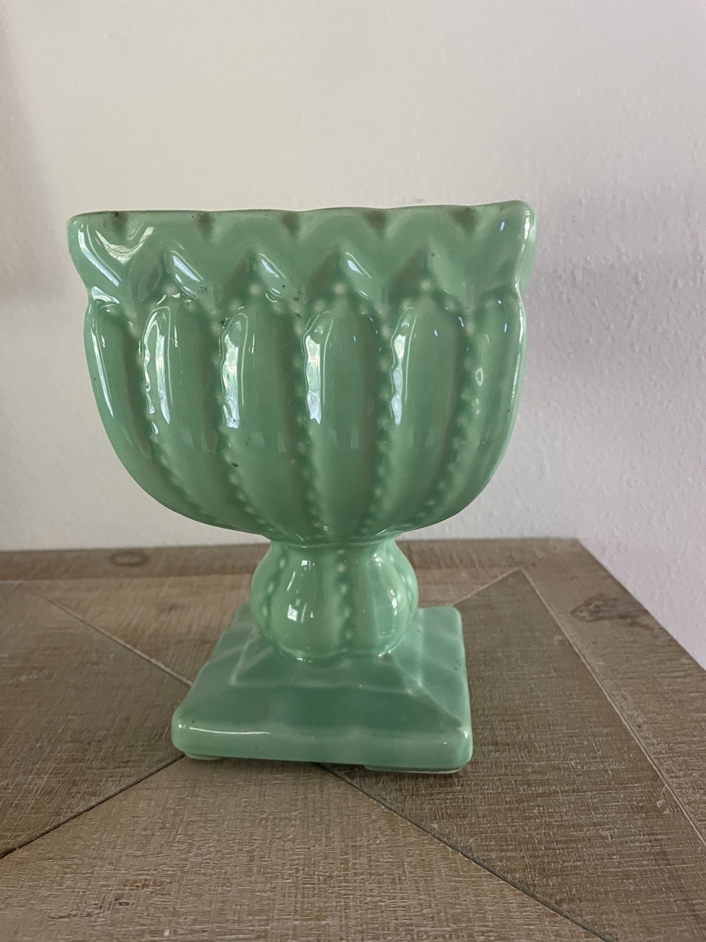 Planter Green Mid Century