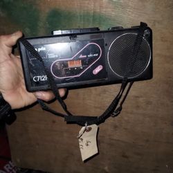 Mini Radio Cassette Stereo Am/Fm Vintage!!!