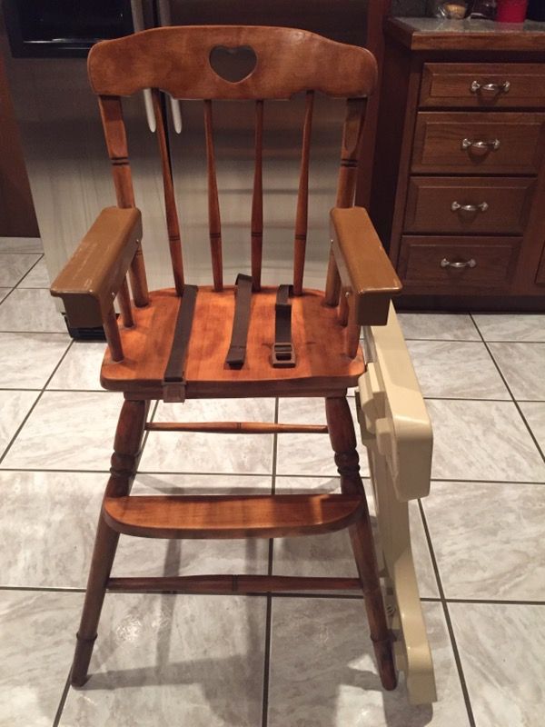 Vintage Fisher Price wooden high chair for Sale in Slidell LA