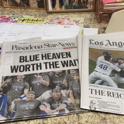 Los Angeles times World Series paper