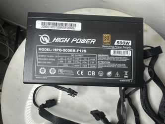 High Power HPG-500BR-F12S 80 Plus Bronze 500W Non Modular Power Supply