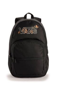 NEW VANS Ranged 2 Backpack - Black With Floral Vans Logo