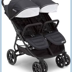 Jeep Destination Ultralight Side x Side Double Stroller, Midnight