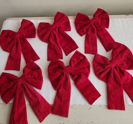 Red Velvet Bows (6)