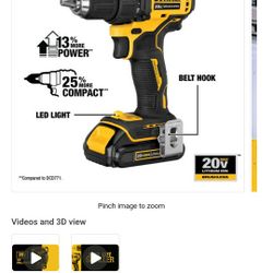 Dewalt 20v Max 1/2 13mm Drill Driver DCD708