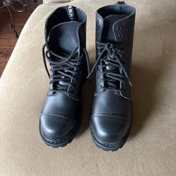 Rammstein Men’s 100% Leather Boots New 