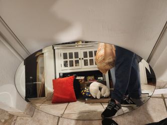 Oval Mirror No Cracks