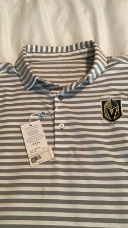 Bobby Jones Men’s Golf Shirt W/Golden Knights Emblem M