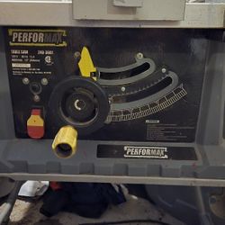 Performax 10" Portable Table Saw with a folding stand. 