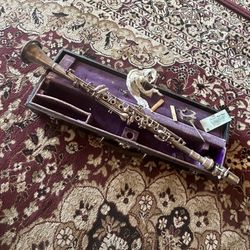 Henri La Vella American metal clarinet Silver