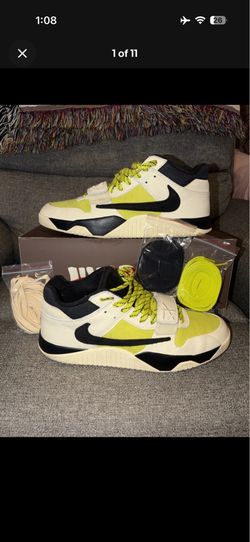 Travis Scott bright cactus trainer ds mint like new full set size 12